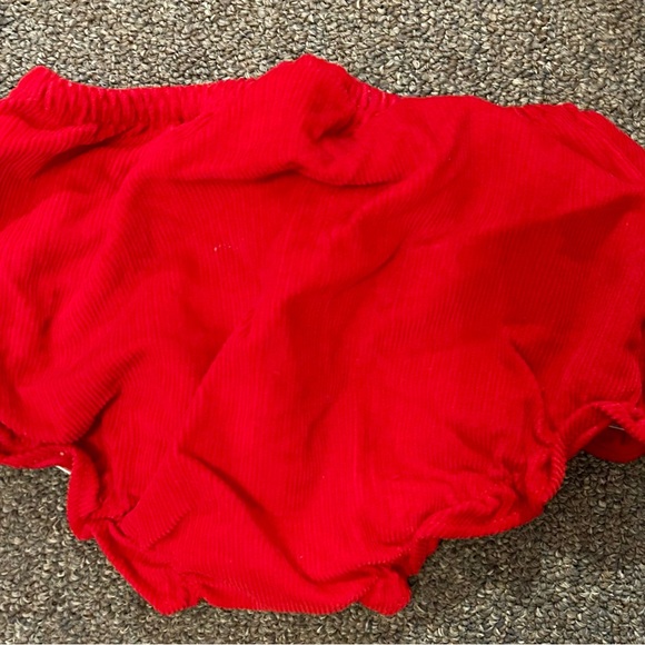 Red Ruffled Baby Christmas Dress - Picture 3 of 3